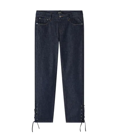 Apc Stonewashed Indigo Ial In Multi