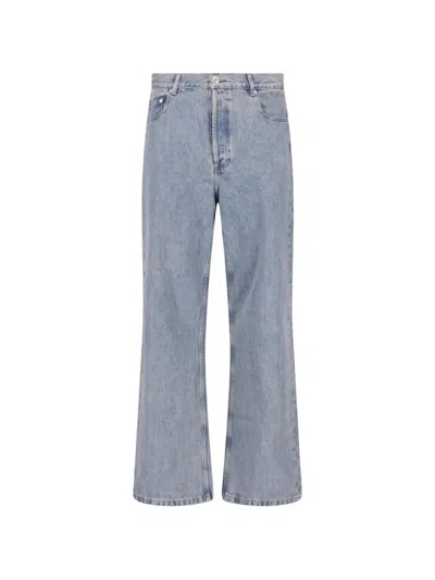 A.p.c. Stonewashed Straight-leg Jeans In 블루