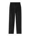 Apc Straight Cotton Trousers In Black