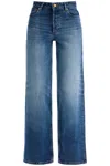 Apc Wide-leg Jeans With Belt Loops And Five-pocket Design In Blue