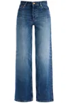 Apc Wide-leg Jeans With Belt Loops And Five-pocket Design In Blue