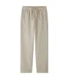 Apc A.p.c. Straight-cut Taupe Pants With Drawstring Waist In Neutral