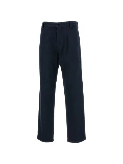 A.p.c. Straight Fitted Chino Trousers In Black