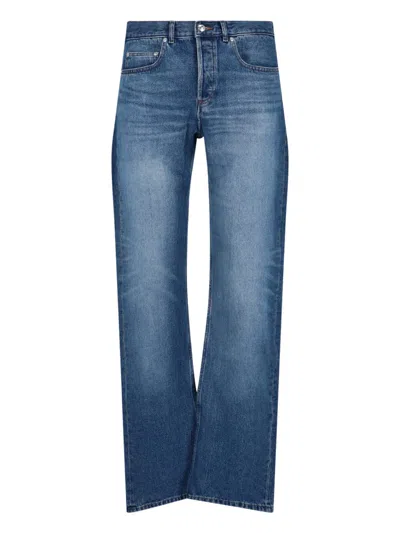 Apc Straight Jeans In Blue