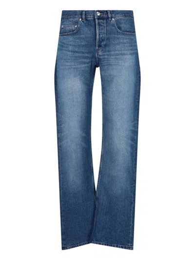 Apc Straight Jeans In Blue