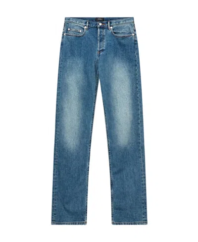 Apc Straight Jeans In Blue