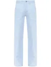 Apc Straight-leg Cotton Jeans In Blue