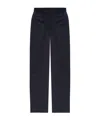 Apc Straight-leg Cotton Tailored Trousers In Black