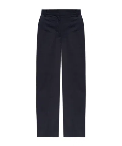 Apc Straight-leg Cotton Tailored Trousers In Black