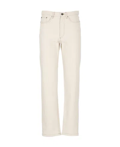 Apc Straight-leg Cropped Jeans In White
