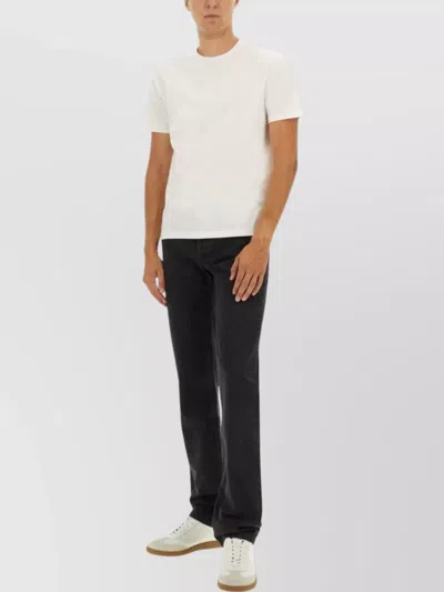 Apc Straight Leg Denim Featuring Five-pocket Design In Black