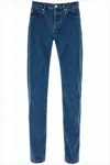 Apc Straight-leg Denim Pants In Blue