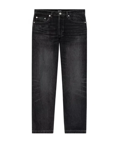 Apc Straight-leg Jeans In Black