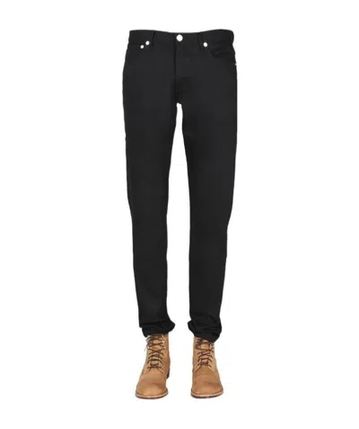 Apc Straight-leg Jeans In Black
