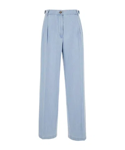 A.p.c. Straight Leg Jeans In Blue