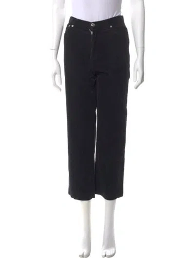 Pre-owned A.p.c. Straight Leg Pants In Black