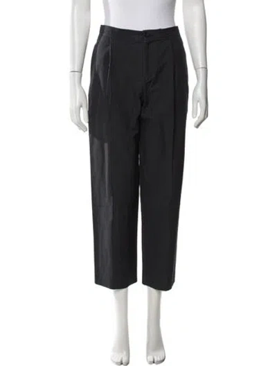 Pre-owned A.p.c. Straight Leg Pants In Black