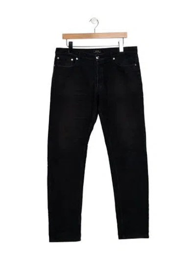 Pre-owned Apc Straight Leg Pants In Blue