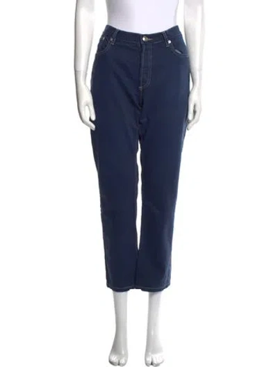 Pre-owned Apc Straight Leg Pants In Blue