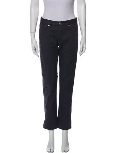 Pre-owned Apc Straight Leg Pants In Blue