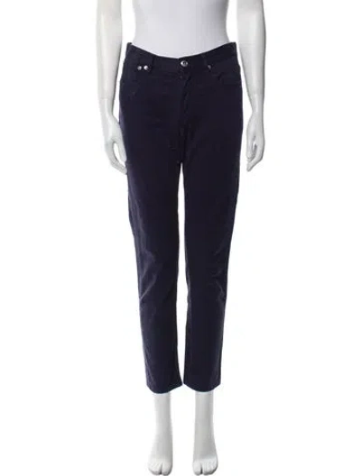 Pre-owned Apc Straight Leg Pants In Blue