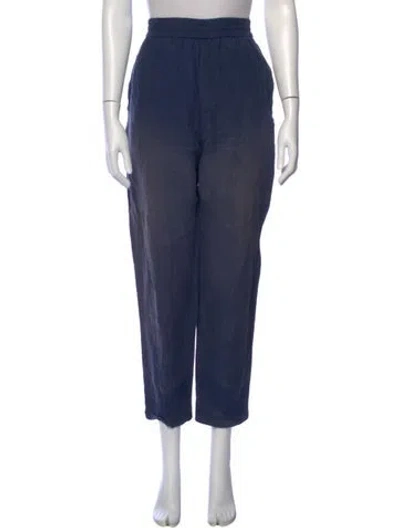 Pre-owned Apc Straight Leg Pants In Blue