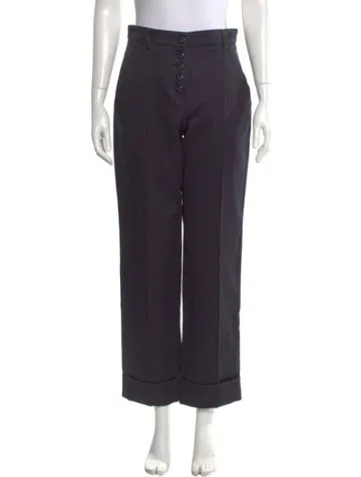 Pre-owned A.p.c. Straight Leg Pants In Blue