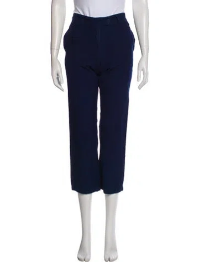 Pre-owned A.p.c. Straight Leg Pants In Blue