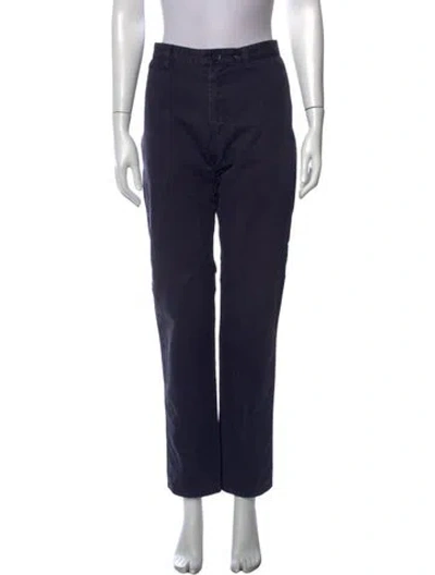 Pre-owned A.p.c. Straight Leg Pants In Blue