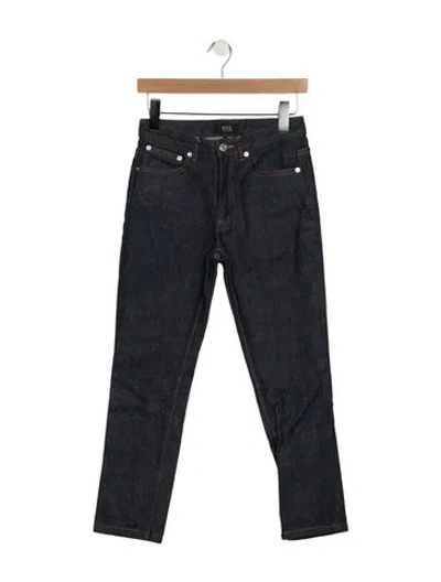 Pre-owned A.p.c. Straight Leg Pants In Blue