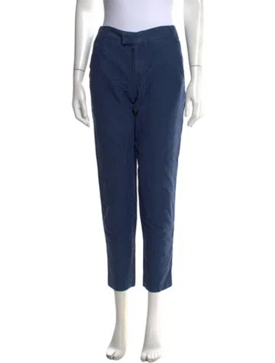 Pre-owned A.p.c. Straight Leg Pants In Blue