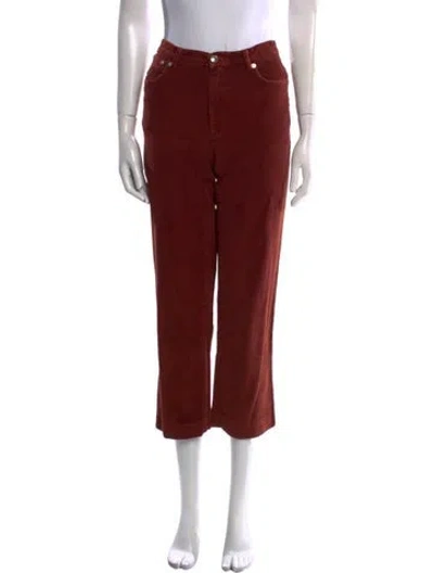 Pre-owned Apc Straight Leg Pants In Brown