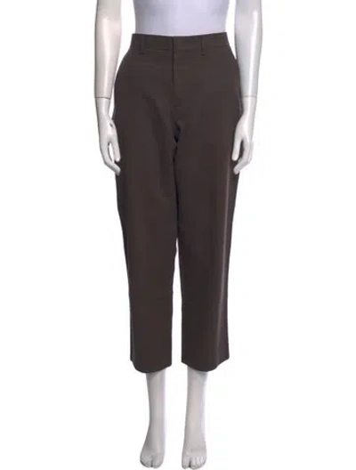 Pre-owned Apc Straight Leg Pants In Brown