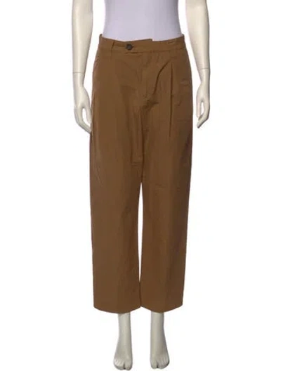 Pre-owned Apc Straight Leg Pants In Brown