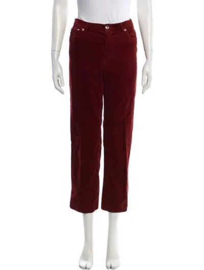 Pre-owned Apc Straight Leg Pants In Brown