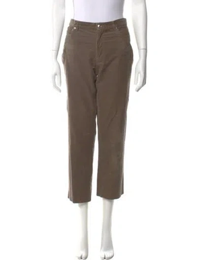 Pre-owned Apc Straight Leg Pants In Brown