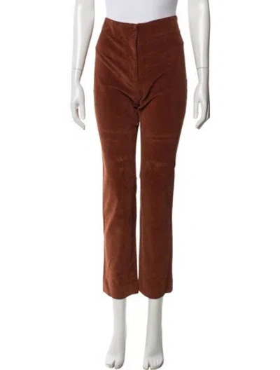 Pre-owned A.p.c. Straight Leg Pants In Brown
