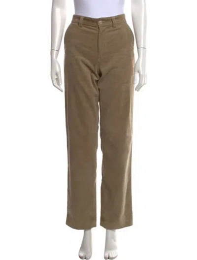 Pre-owned A.p.c. Straight Leg Pants In Brown