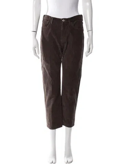 Pre-owned A.p.c. Straight Leg Pants In Brown