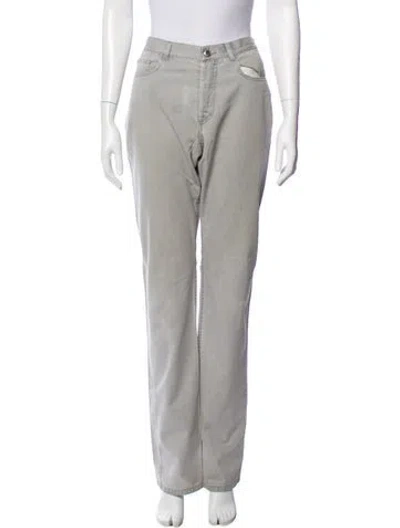 Pre-owned A.p.c. Straight Leg Pants In Gray