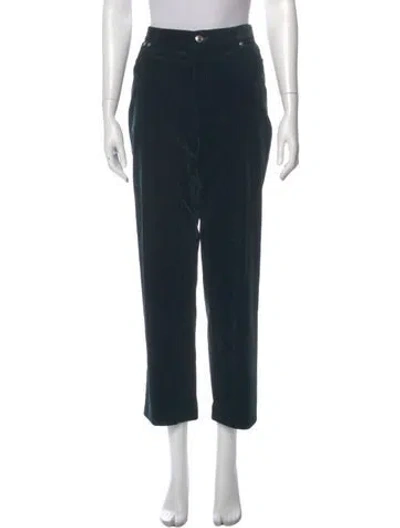 Pre-owned Apc Straight Leg Pants In Green