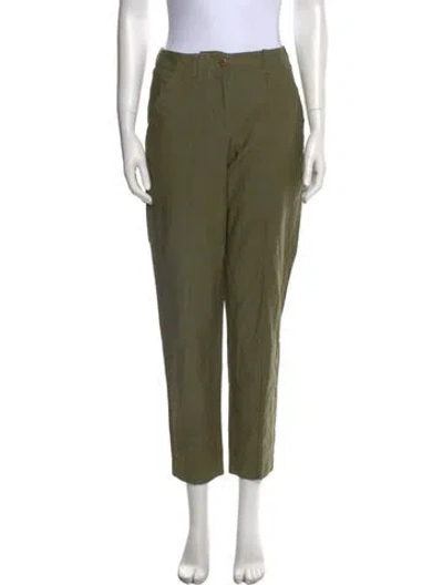Pre-owned Apc Straight Leg Pants In Green