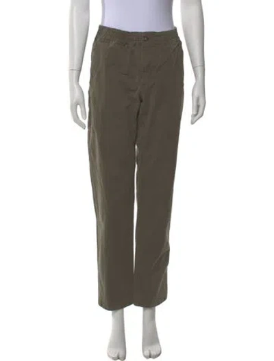 Pre-owned A.p.c. Straight Leg Pants In Green