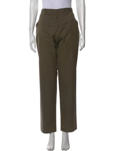 Pre-owned A.p.c. Straight Leg Pants In Green