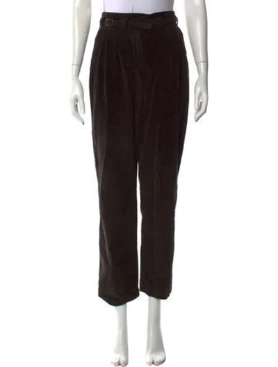 Pre-owned A.p.c. Straight Leg Pants In Green