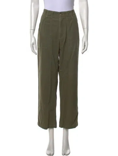 Pre-owned A.p.c. Straight Leg Pants In Green
