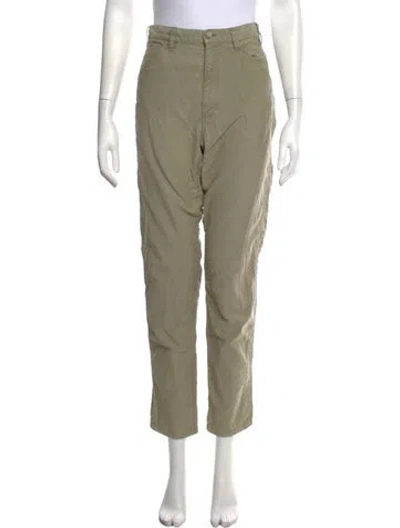 Pre-owned A.p.c. Straight Leg Pants In Green