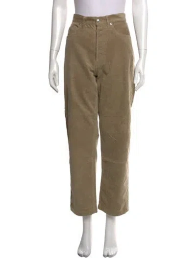 Pre-owned A.p.c. Straight Leg Pants In Green