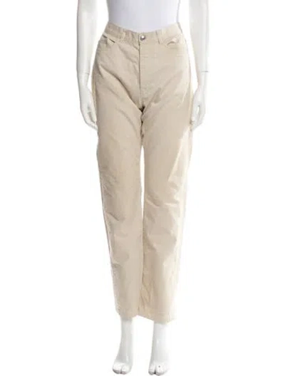Pre-owned Apc Straight Leg Pants In Neutral