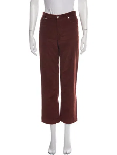 Pre-owned A.p.c. Straight Leg Pants In Orange